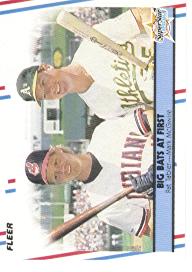 1988 Fleer Baseball Cards      633     Mark McGwire/Pat Tabler